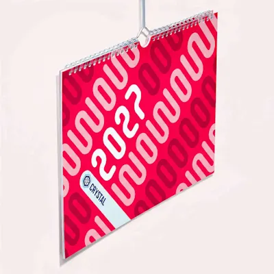 Beispielfoto: Wandkalender mit Spiralbindung