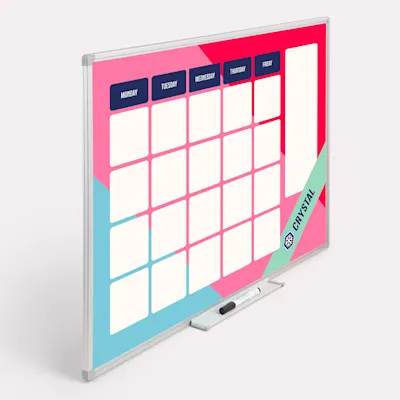 Beispielfoto: Whiteboard mit eigenem Druck