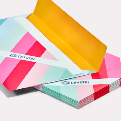 Beispielfoto: Kuverts rundum bedruckt